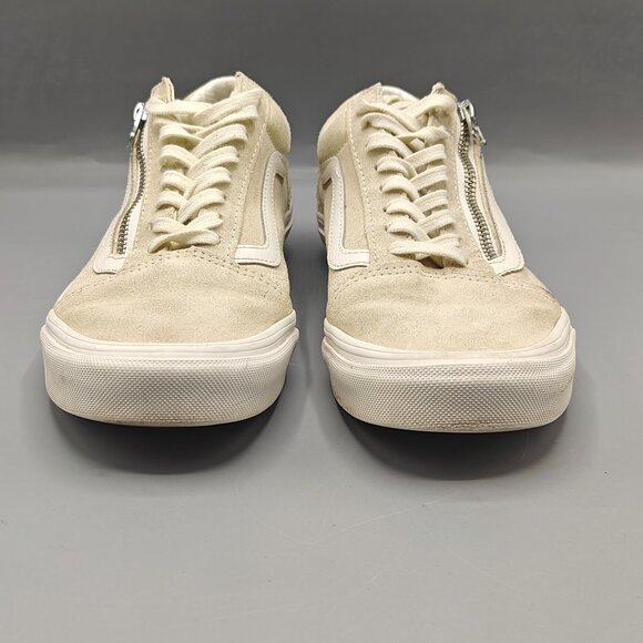 VANS Unisex Old School Zip Suede Marshmallow/Blanc Shoes - Picture 2 of 11
